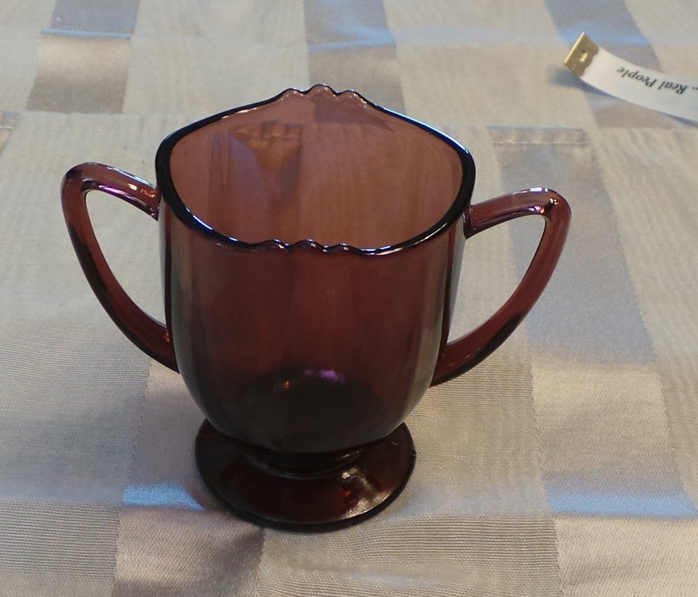 Vintage Amethyst Sugar Bowl