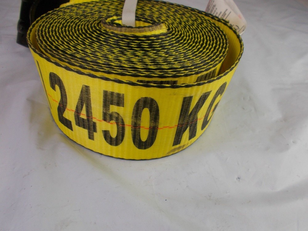 Winch Strap with Flat Hook 3" x 27' Working Load Limit of 5,400?lbs