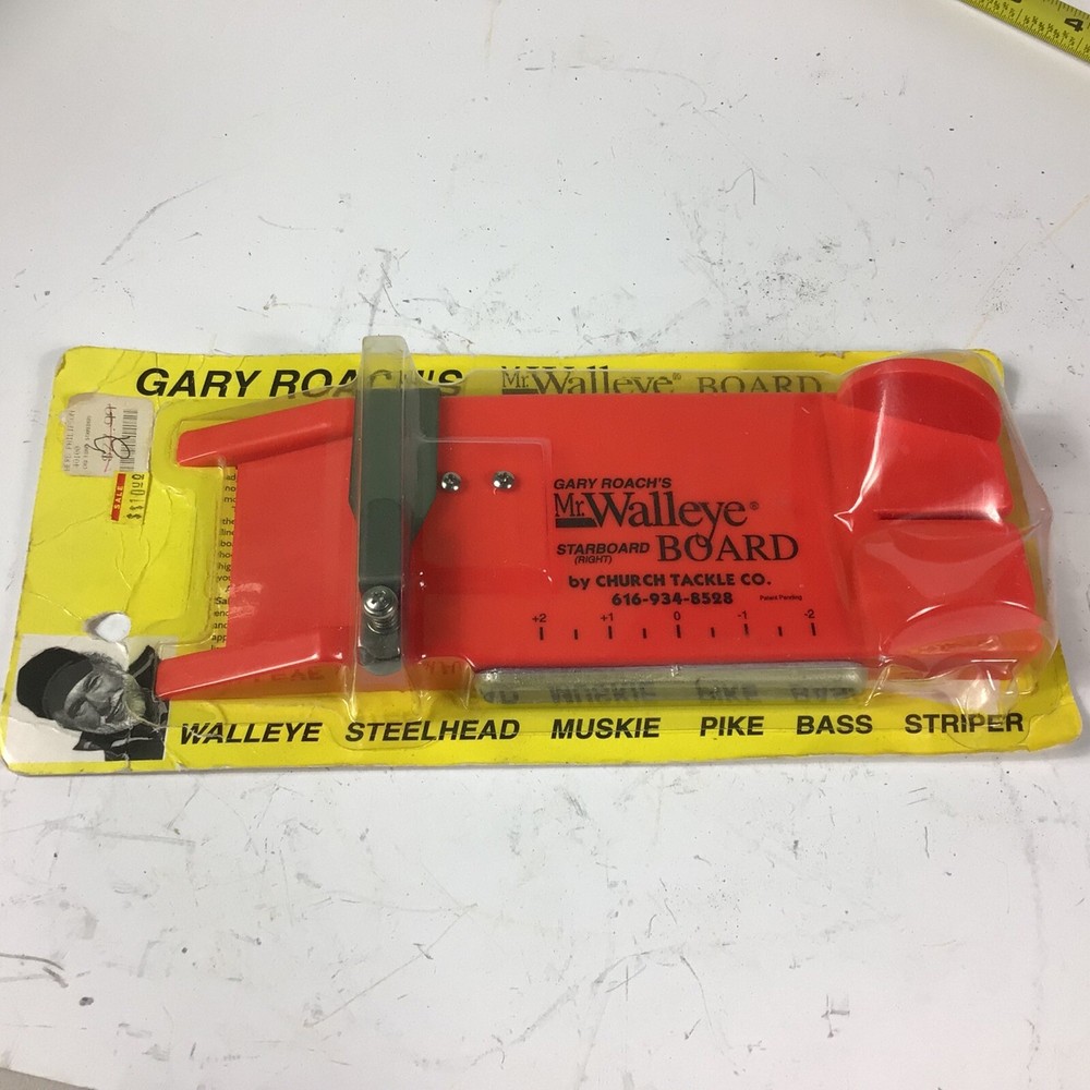 Churches Tackle Gary Roach's MR Walleye Boards  Right Side, Unopened