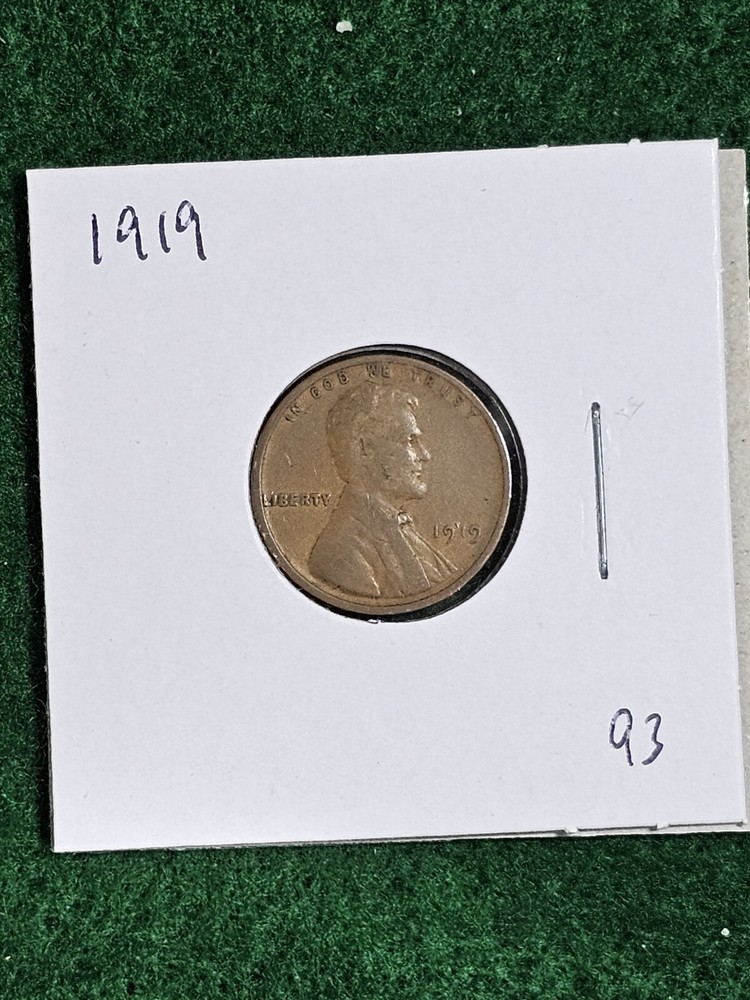 1919 Lincoln Wheat Cent 1C