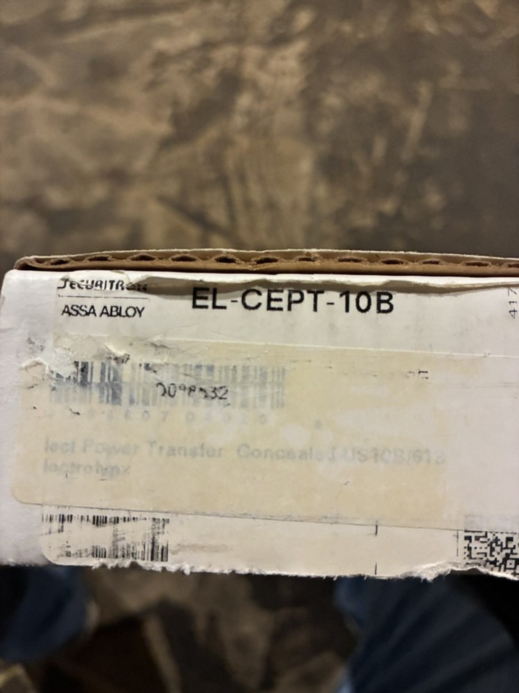 Securitron Assa Abloy EL-CEPT-10B Concealed Electric Power Transfer