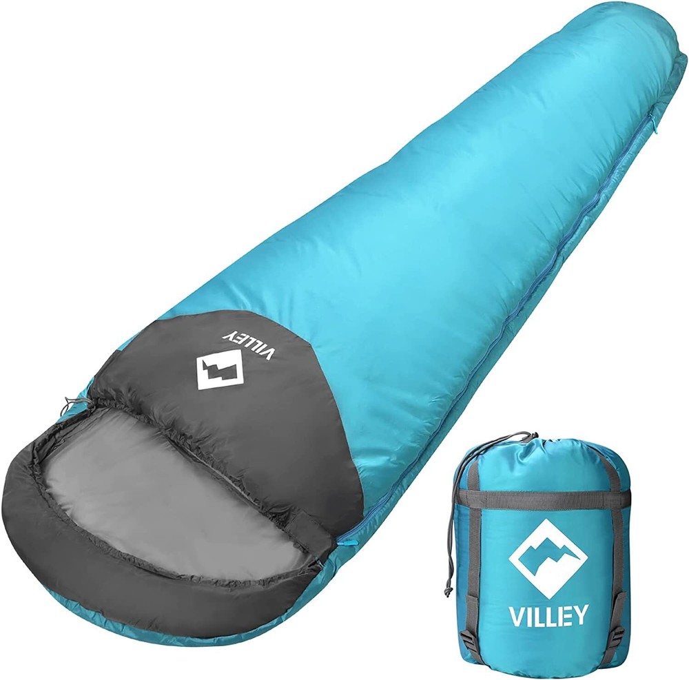 Villey Mummy Lightweight Sleeping Bag Backpacking Sleeping Bag,Polyester