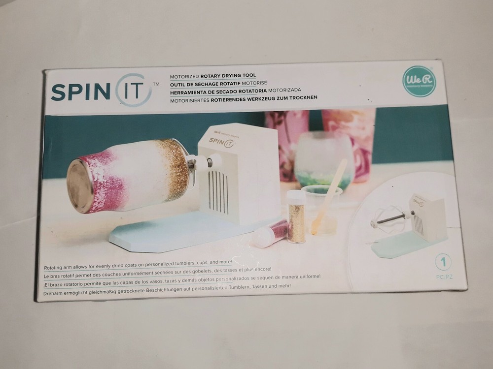 Spin It | We R Memory Keepers | Motorized Rotary Drying Tool | 660499 | New