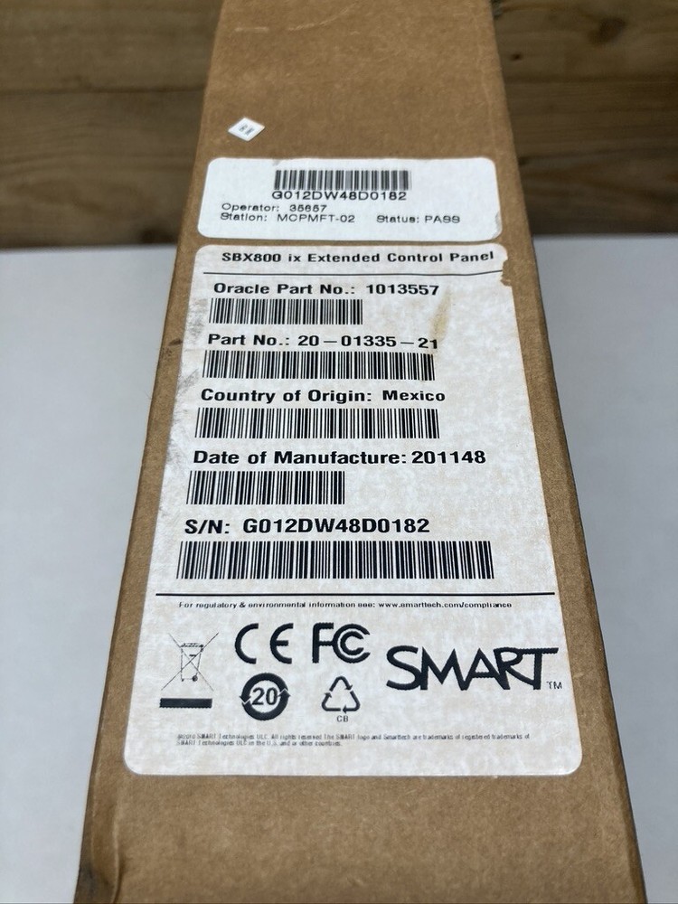 Smart SBX800 ix Extended Control Panel 20-01335-21