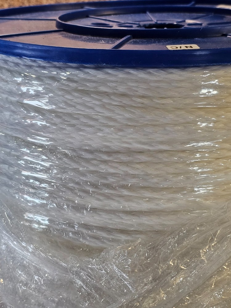 Hollow Braid Polypropylene Size #8 White Spool 3000 Ft PHB080-3002
