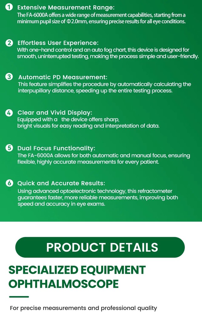 Optical Equipments Auto Refractometer Optometria Ophthalmic Refractometer