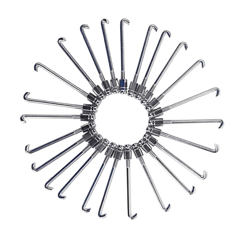 24Pcs/pack Banjo Round Hook Meal Silver Durable Professional Banjo Round Hooks