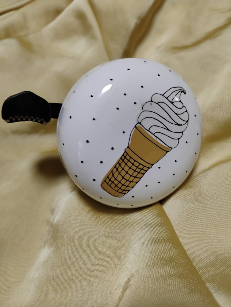 Electra Bicycle Custom Ringer Bell white vanilla ice cream cone