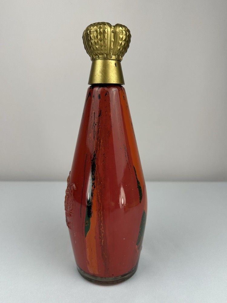 Painted Glass Alcohol “S” Bottle