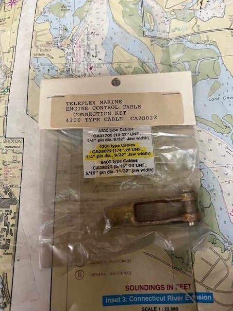 Teleflex / Morse  #CA28022 4300 Cable Connection Kit.