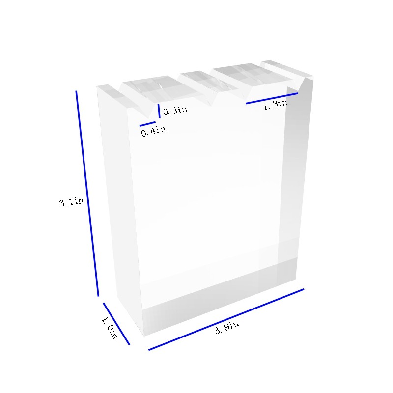Clear Acrylic Plexiglass Earring Display Pendant Stand Earring Prop Riser