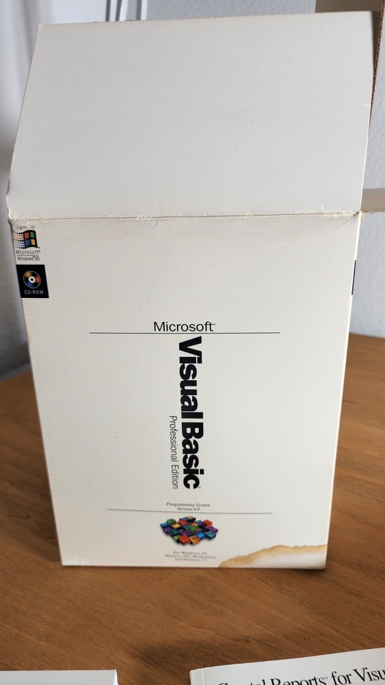 Microsoft Visual Basic Professional Edition 4.0 W/CD Key Windows 95 VB4 Pro