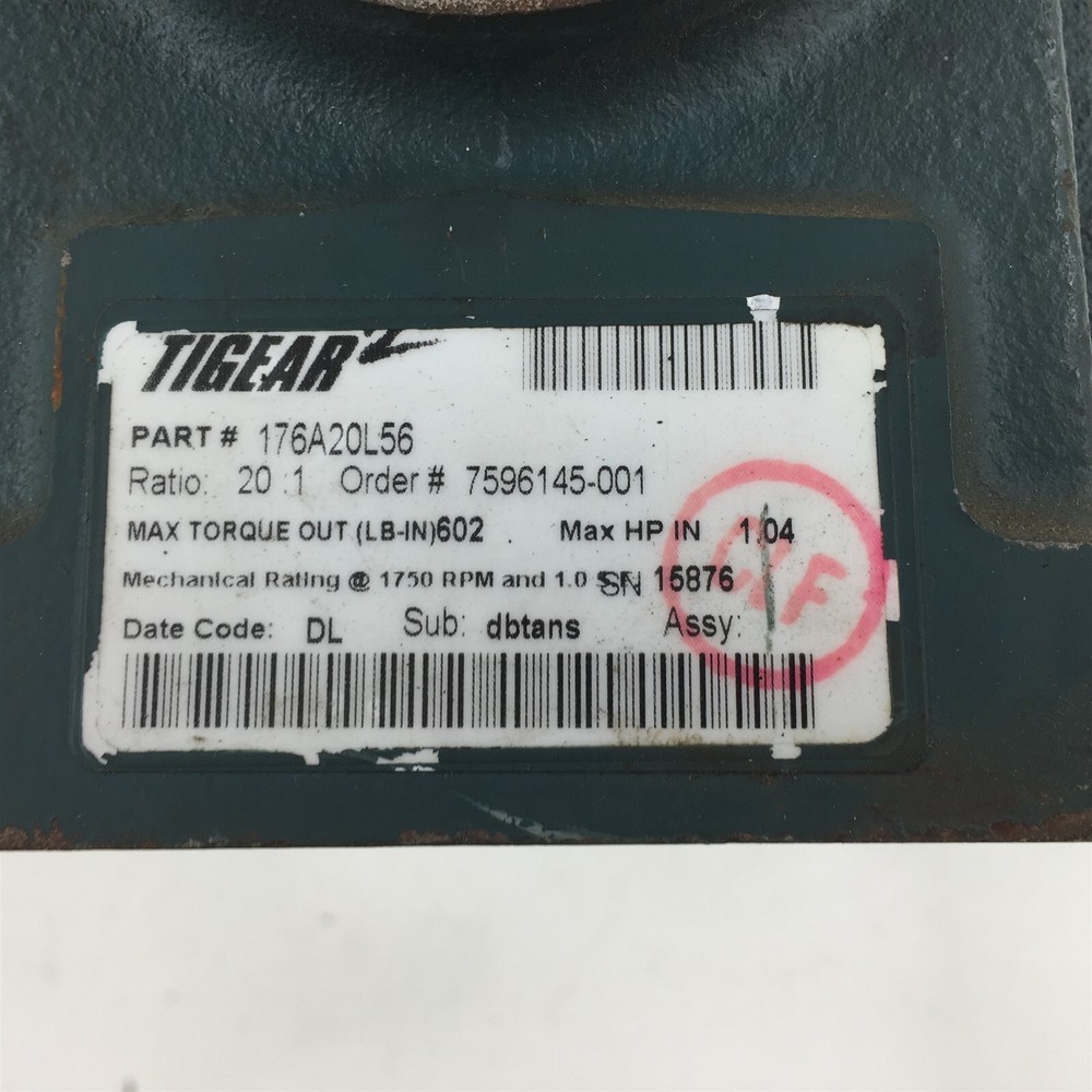 Dodge TiGear2 176A20L56 Gearbox 20:1