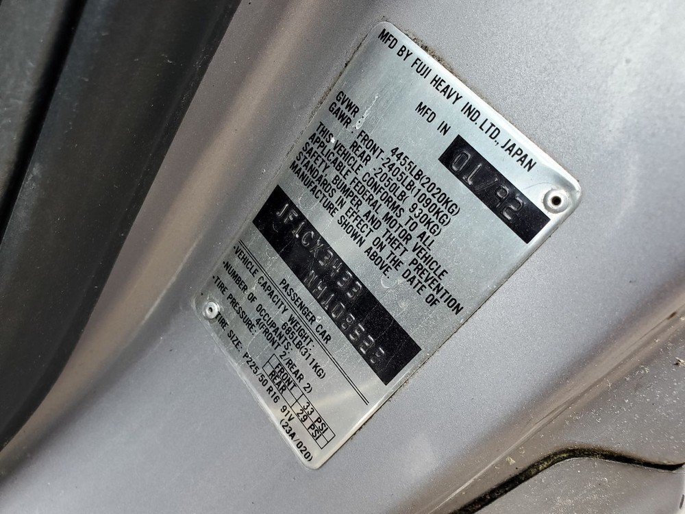 1992 Subaru SVX OEM Jack