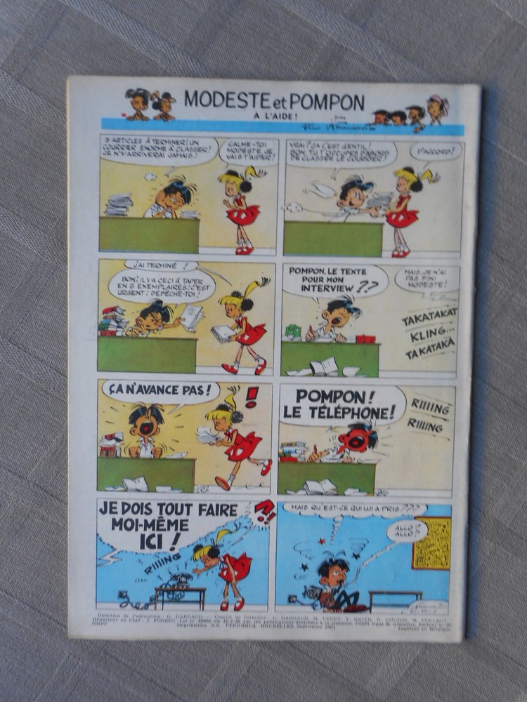 Weekly Tintin 1st Series No. 831 Correct State Without More