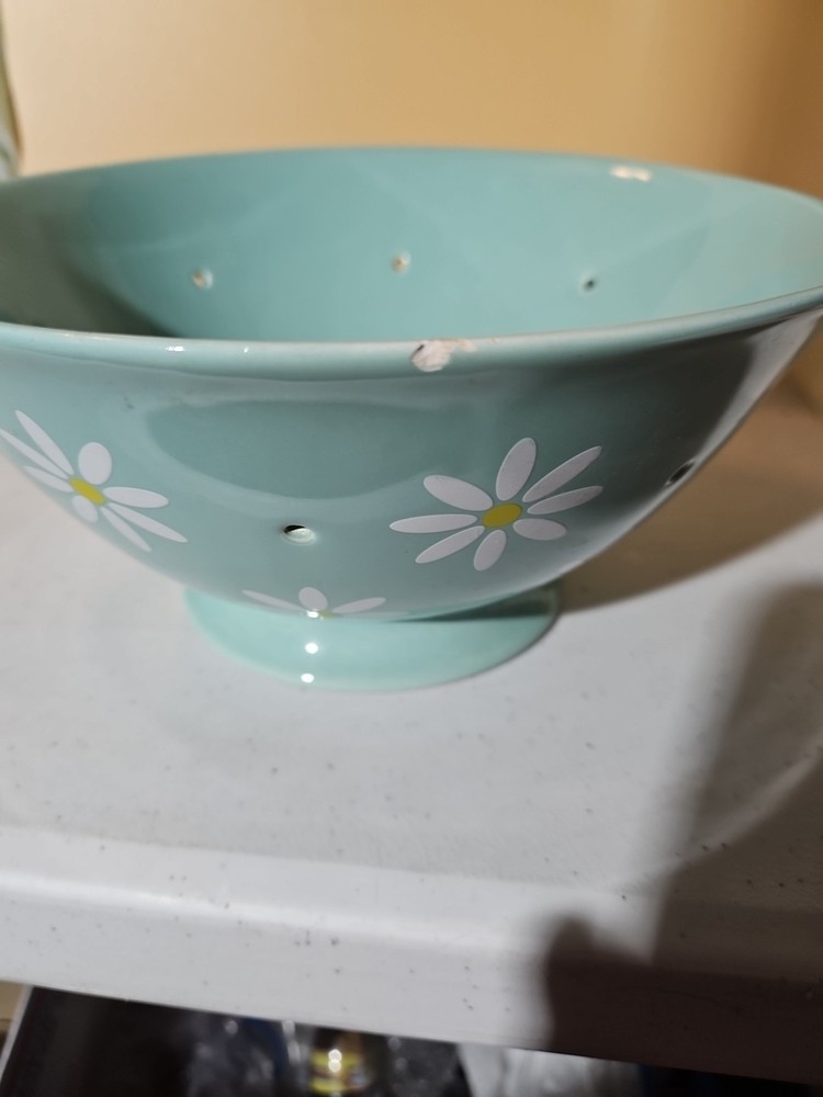 Mint Green Ceramic Colander By Teleflora