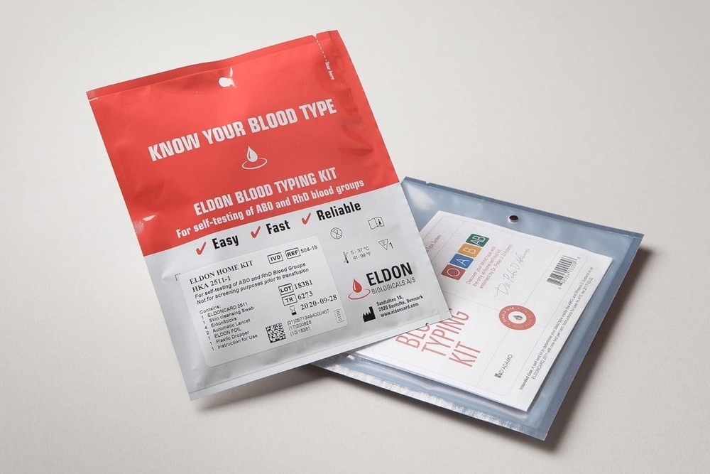 Blood Type Testing Kit Includes Safety Lancet Cleansing Swab Micropipette