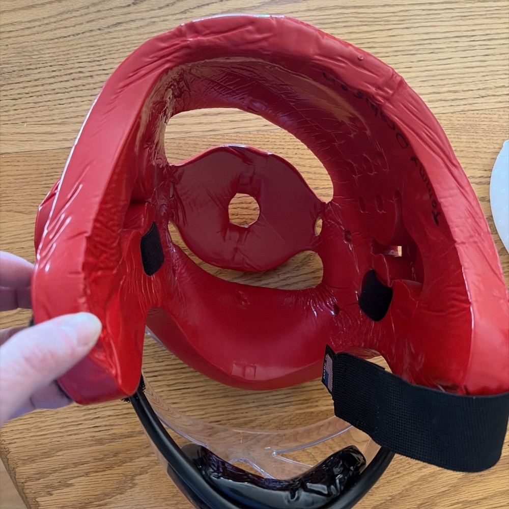 ATA Macho Sparring Helmet with Face Shield – Kids Training Headgear – Size Large