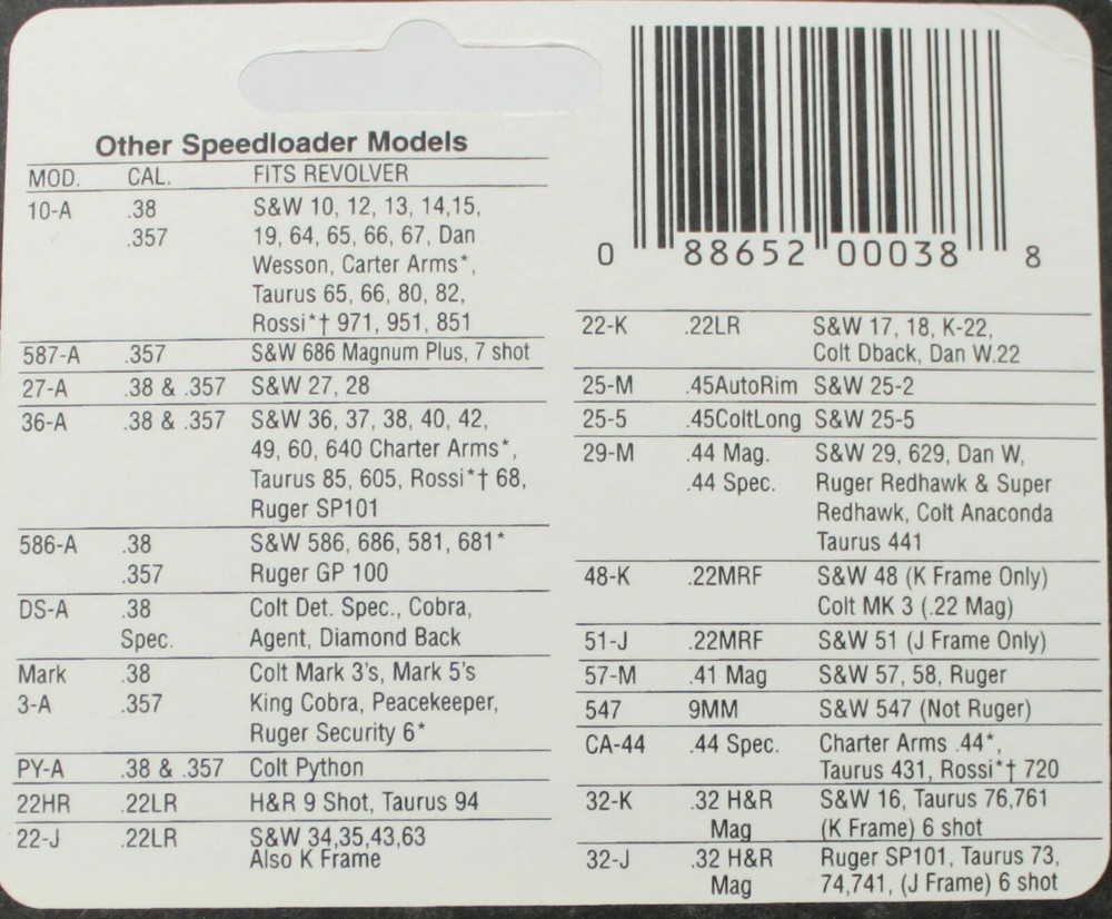 HKS Speedloader model DS-A DSA colt