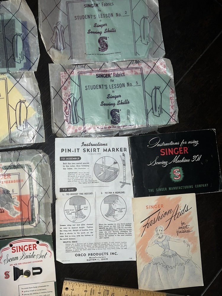 Singer Automatic Zigzagger Attachment 160985 fit 221 & Stitch Patterns Set #2