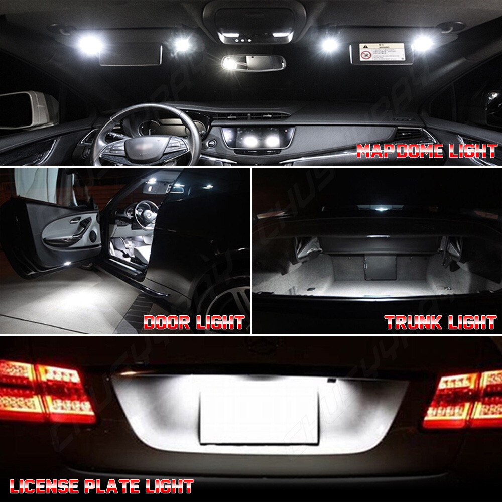 For 2006-2010 Dodge Charger White LED Interior Lights Package Kit