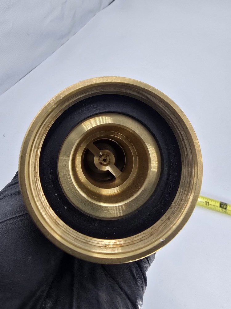 FIRE HOSE NOZZLE 2-1/2" NST BRASS SPRAY NOZZLE
