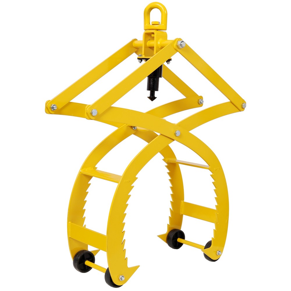 Automatic Grip and Release Log Tongs 360° Swivel, 3300 LBS Load Capacity