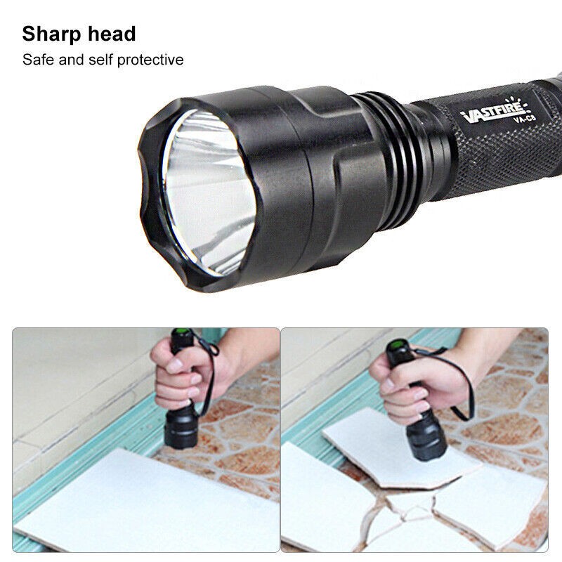 10000LM LED Flashlight 800 Yards Hunting White Light Torch Predator Scope Mount