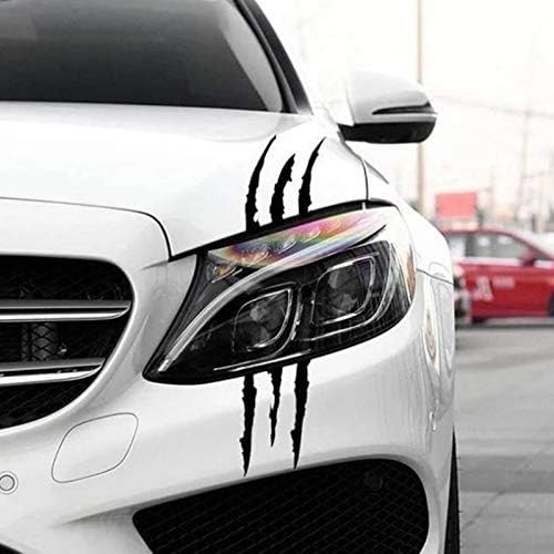 Stickers Reflective Claw Scratch Marks Headlight Bumper Sticker Waterproof Black