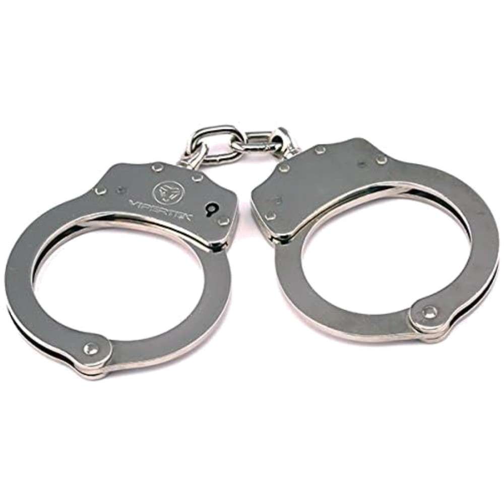 Silver Double Locking Law Enforcement Cuffs