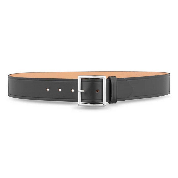 Dutyman 1611 1-3/4" Plain Leather Garrison Belt, Black