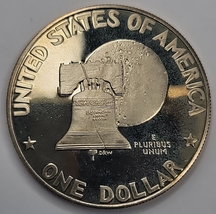 1776 - 1976 S Proof Cameo Eisenhower Dollar Type 1 Reverse CN-Clad