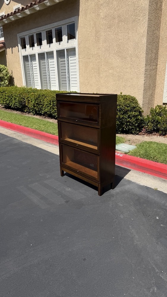 Globe Wernicke 3-stack Sectional Bookcase. Unrestored All Original Hardware.1950
