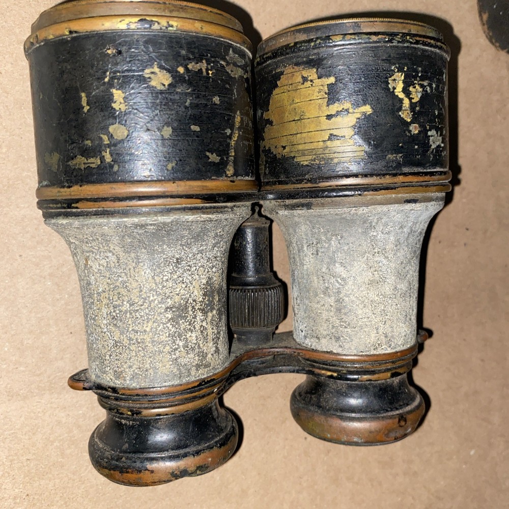 Antique WW1 Era German binoculars W/ Partial Case