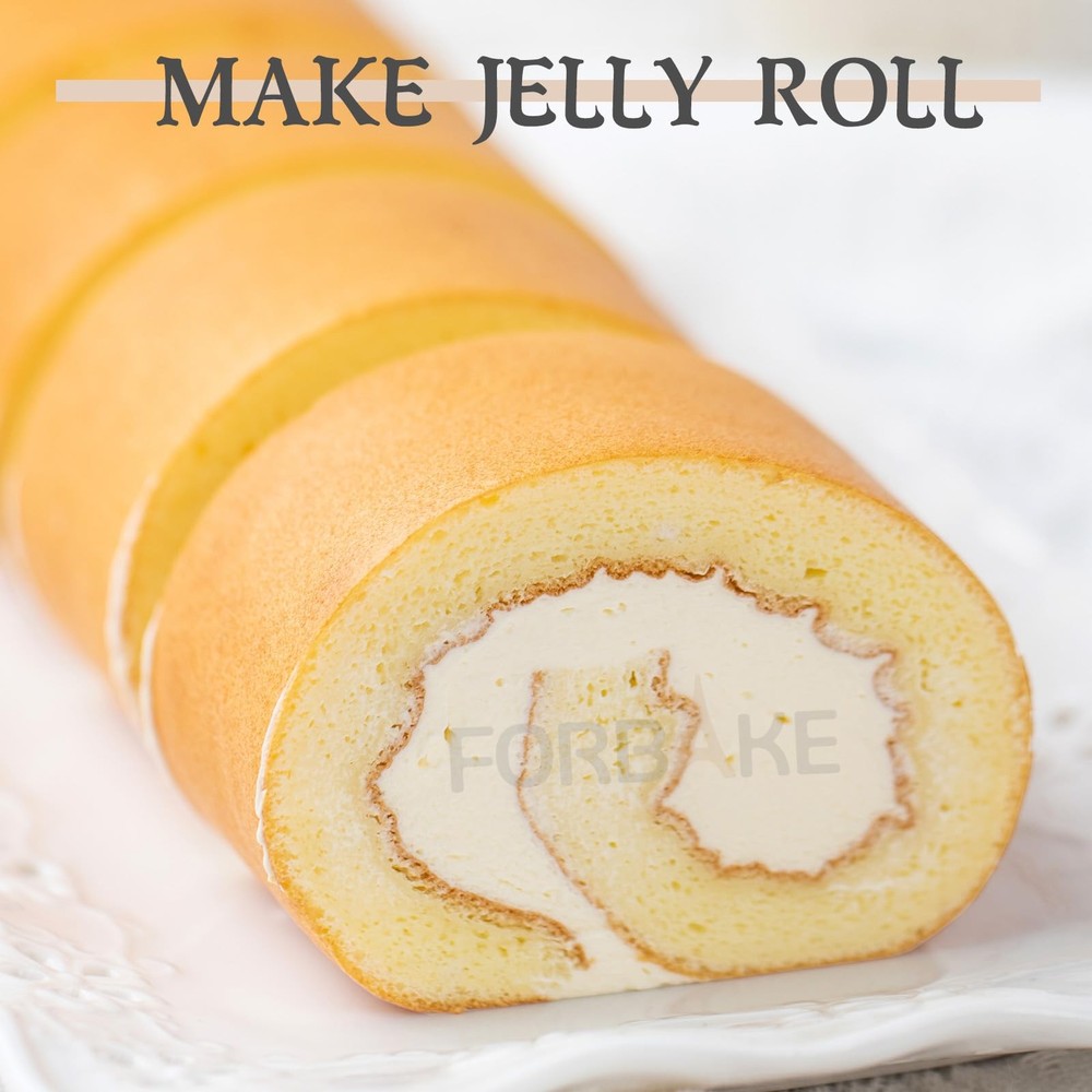 FORBAKE Non-Stick 11" Square Baking Sheet - Golden - 1" Depth,