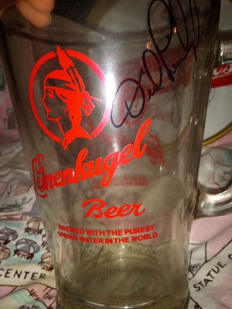 Leinenkugel's double bubble clock, Autographed tray, Signed Pitcher, Original!!