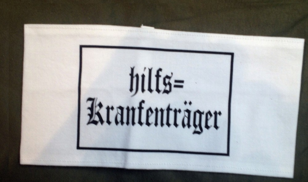 German WW2 Stretcher Bearers Armband screen printed