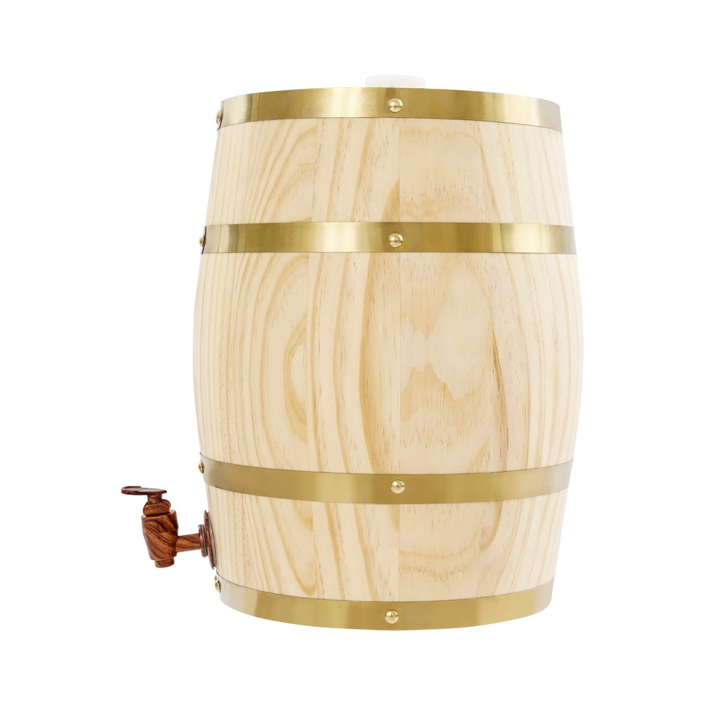 10L Barrel Cask Wooden Storage Wine Brandy Whiskey Beer Dispenser Barrel