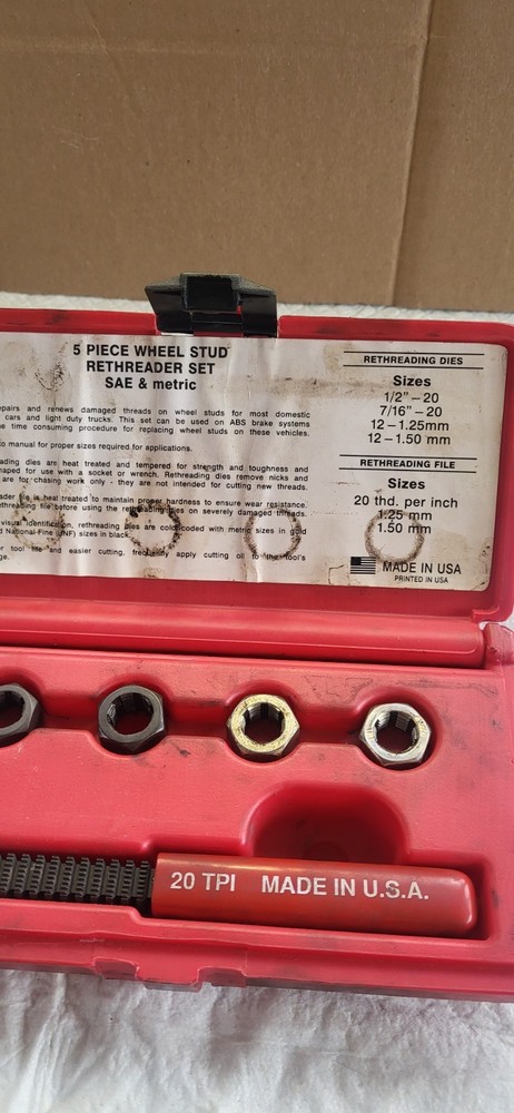 Matco Tools 5pc Rethreading Kit SRS25