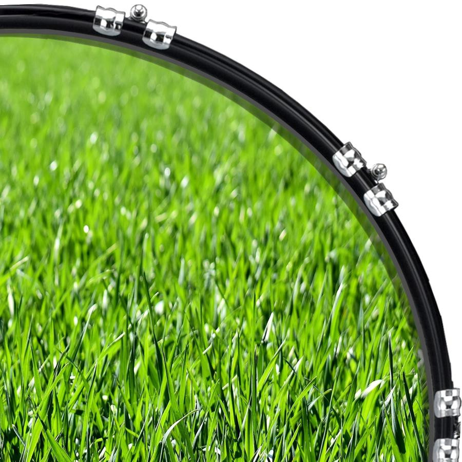 20" Custom Bass Kick Drum Front Head Graphical Graphic Just Grass