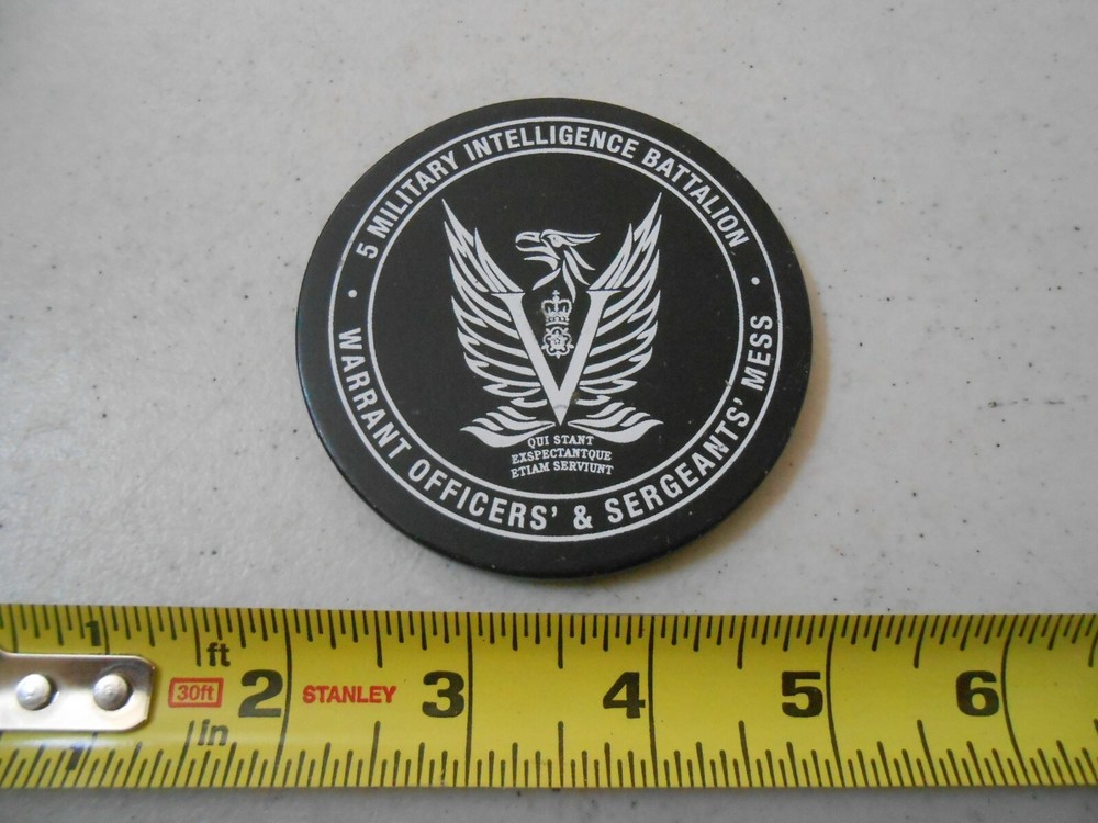 5 MILITARY INTELLIGENCE BATTALION WARRANT OFFICER & SERGEANT MESS SLATE COASTER
