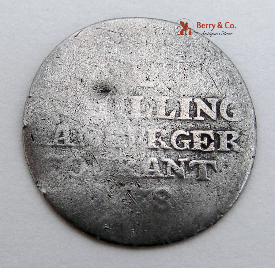 18th Century Spice Box Continental 800 Silver 1796