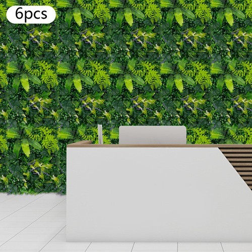 6PCS Greenery Walls, Artificial Greenery Wall, Artificial Grass Backdrop Wall~!