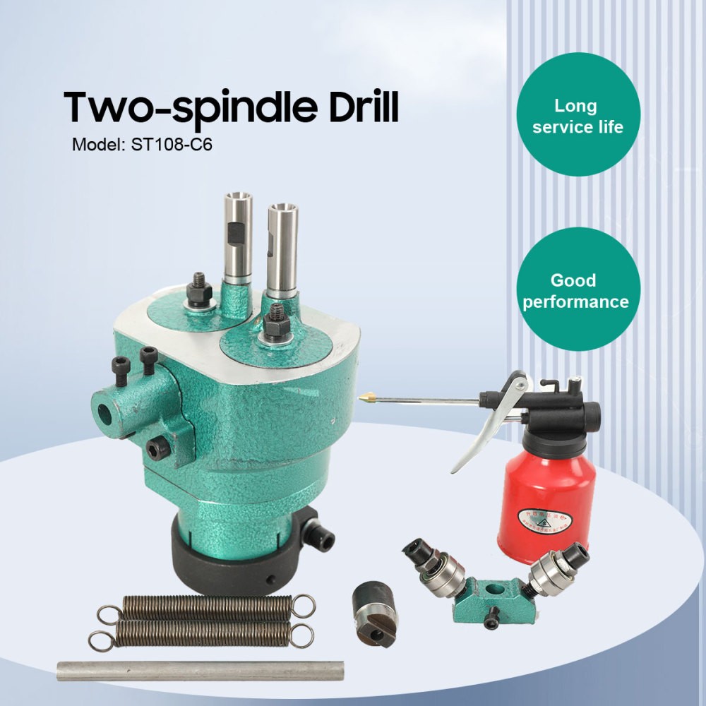 Two-Spindle Drill Adjustable Spindle Machine Multi-Head Drill Tapping Machine US