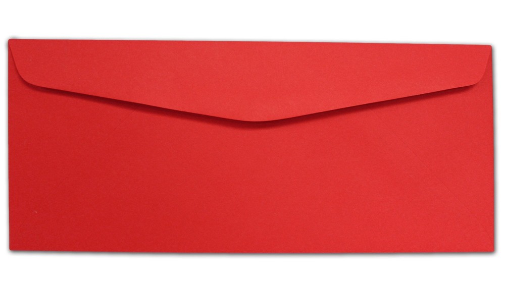 Red #10 Envelopes - 100 - Desktop Publishing One Size,