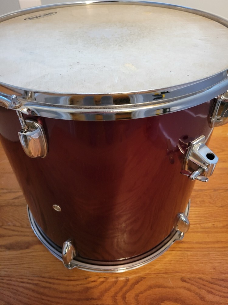 🔥🔥16” Floor Tom & 14" Mount Tom Maroon Check 📸 🔥🔥