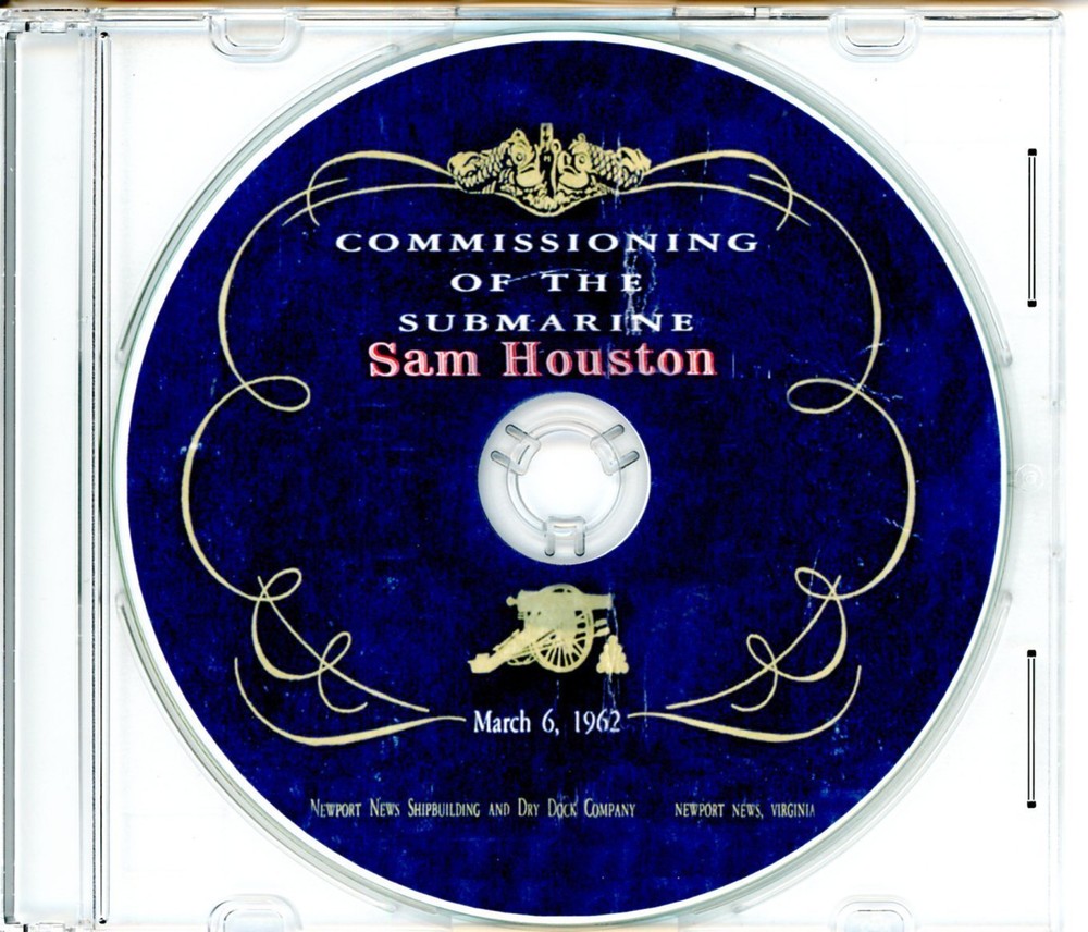 USS Sam Houston SSN(N) 609 Commissioning Program 1962  Navy Plank Owners