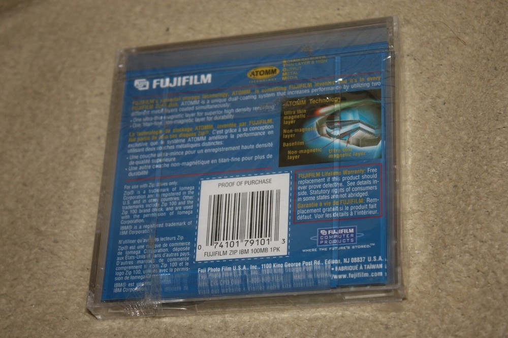 Fujifilm Zip Disk 100 MB IBM Formatted