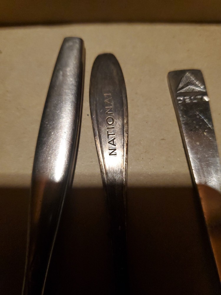 American National Delta Eastern Airlines Silverware Rare