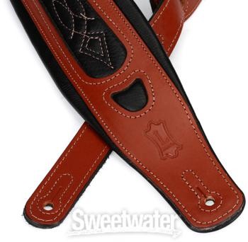 Levy's PM31 Veg-Tan Leather Guitar Strap - Walnut